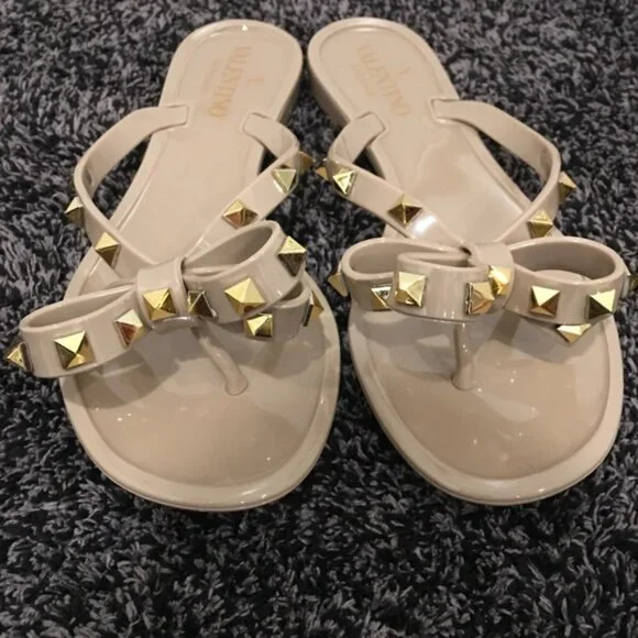 Valentino Garavani Rockstud Jelly Sandals - Picture 2 of 4